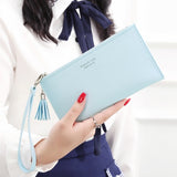 CITY LIGHT New Women Wallet Long Fashion Zipper Tassel Clutch Hand bag Purse Female  Mobile phone bag Lady  Carteira Feminina