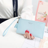 CITY LIGHT New Women Wallet Long Fashion Zipper Tassel Clutch Hand bag Purse Female  Mobile phone bag Lady  Carteira Feminina