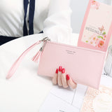 CITY LIGHT New Women Wallet Long Fashion Zipper Tassel Clutch Hand bag Purse Female  Mobile phone bag Lady  Carteira Feminina