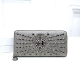 Fashionable new female wallet in the European and American style lady's rivet zero purse fashion hand bag