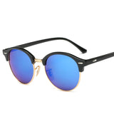 Hot Rays Sunglasses Women Popular Brand Designer Retro men Summer Style Sun Glasses Rivet Frame Colorful Coating Shades