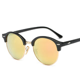 Hot Rays Sunglasses Women Popular Brand Designer Retro men Summer Style Sun Glasses Rivet Frame Colorful Coating Shades