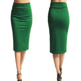 2018 New Women Skirt Mini Bodycon Skirt Office Women Slim Knee Length High Waist Stretch Sexy Pencil Skirts Jupe Femme AQ801944