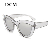 DCM Vintage Sunglasses Women Cat eye Sunglass Retro Sun glasses Female Pink Mirror Eyewear