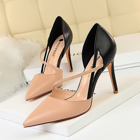 Fashion Sexy High Heels Shoes Women Pumps Mixed Colors Pumps Women Heels Women Shoes Crystal Wedding Shoes Summer Women Sandals