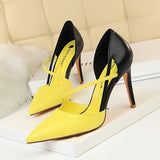 Fashion Sexy High Heels Shoes Women Pumps Mixed Colors Pumps Women Heels Women Shoes Crystal Wedding Shoes Summer Women Sandals