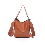 Retro Stone Pattern Pu Leather Bucket Bags For Woman 2019 Ladies Hand Bag Female Crossbody Bags Small Purses and Handbags