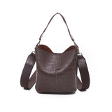 Retro Stone Pattern Pu Leather Bucket Bags For Woman 2019 Ladies Hand Bag Female Crossbody Bags Small Purses and Handbags
