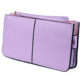 COMFORSKIN Brand Three Compartment Feminine Organizer Wallets European and American Large Capacity Women's Purses With Hand Rope