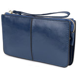 COMFORSKIN Brand Three Compartment Feminine Organizer Wallets European and American Large Capacity Women's Purses With Hand Rope