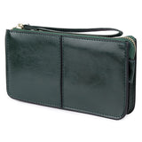 COMFORSKIN Brand Three Compartment Feminine Organizer Wallets European and American Large Capacity Women's Purses With Hand Rope