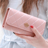 Fashion Women Hand Bags Ladies Coin purse Ling metal Crown Women wallet