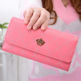 Fashion Women Hand Bags Ladies Coin purse Ling metal Crown Women wallet